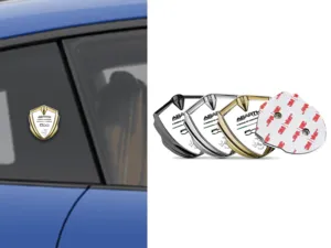 Fiat Abarth Metall Emblem Abzeichen Pro Stil Edelstahl